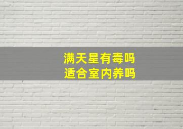 满天星有毒吗 适合室内养吗